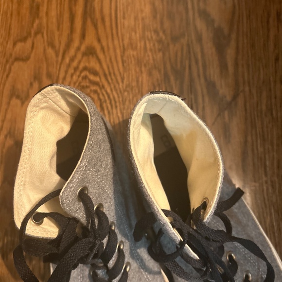Converse Gray Wool High Tops - Picture 3 of 5
